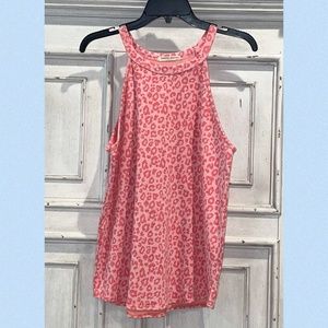 Pink Leopard Halter Top
